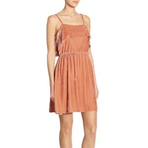 Alice + Olivia Pink Velvet Dress